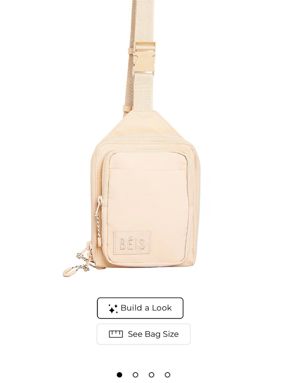 BEIS Light Beige Sling Phone Bag